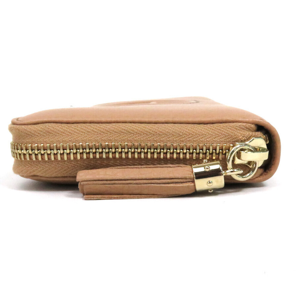 Gucci Soho Zip Around Long Wallet Beige Leather - Picture 3 of 5